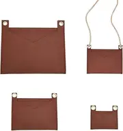 WADORN 3 Sizes Purse Oganizer Insert, Felt Handbag Insert Liner with Eyelet Pouch Purse Clutch Crossbody Conversion Inside Storage Envelope Bag Pochette Accessories for Clutch Pochettes(No Chain)