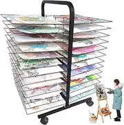 Art Drying Rack,Floor-Standing Classroom Drying Rack,Drawing Paper Drying Rack,Space Saving Suitable for Classrooms Homes and Offices(26th Tiers)