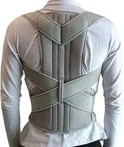 43cm*2pcs Alloy Corrector Scoliosis Back Brace Spine Corset Shoulder Support Poor Correction Belt