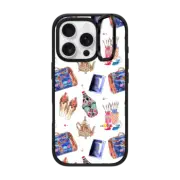 iPhone 16 Pro Impact Ring Stand Case MagSafe Compatible Marrakech Medina Icons
