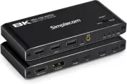 KM470 2-Port USB-C KVM Switch 8K Docking Station HDMI 2.1 DP for Laptop Tablet