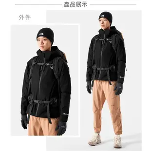 【The North Face】女 款 防風防水透氣二件式連帽外套 GORE-TEX (亞洲版型) 風雨衣_黑_83RU