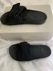 FX8056 Size 6 Adidas x Pharrell Williams Hu Boost Slides Core Black Men’s