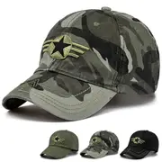 Embroidered Five Star Wings Baseball Cap Adjustable Sun Hat