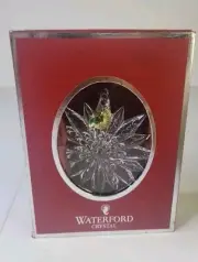 Waterford Crystal 2013 Annual Snowstar ornament w/ enhancer Boxed