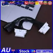 OBD 2 16pin 1 to 2 Splitter Cable for ELM327 Car Diagnostic Scanner Tool AU