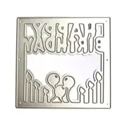 Rectangle Birthday Ballon Cutting Dies Embossing Stencils Template for DIY Art