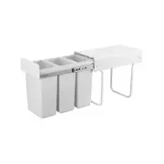 Kaboodle 3 x 10L Base Mount Pullout Bin