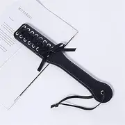 Leather SM Strap Bow Spanking Paddle for Sensual Play BDSM Sex Toys Fetish Hand Paddle for Adult Play Bedroom Spanking and Roleplay