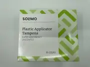 Solimo Plastic Applicator Tampons-36 countX4box-144count