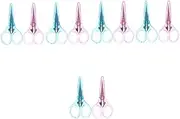 STOBOK 5sets Ergonomic Handle Stainless Steel Embroidery Scissors Sewing Accessories 2pcs*5
