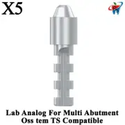 5pcs Dental Oss tem TS Compatible Lab Analog For Multi Abutment