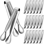 DOITOOL 18Pcs Mini Tongs Serving Tongs for Ice Sugar Desserts Appetizers Durable and Versatile Kitchen Utensils for Home and Restaurant Use