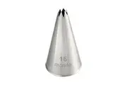 Mondo Stainless Steel #16 Star Piping Tip Icing Cake Decorating Nozzle Silver