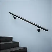 Staircase Banister Hand Rails for Outdoor Steps Indoor Stairs Railing Wall Mount Stairs Handrail for Home Bathroom Corridor Grab Bar Railing 1m 2m 3m 4m 5m 6m(7ft/210cm)
