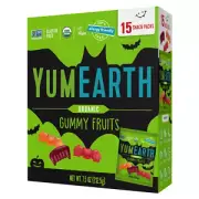 Organic Halloween Gummy Fruits - Fruity Candy Snack Packs, Gluten Free Snacks fo