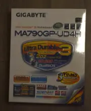 NEW Gigabyte GA-MA790GP-UD4H, Socket AM3 / AM2+ Firewire Phenom II 140w FDD IDE