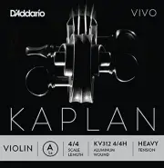 D'Addario Kaplan Vivo Violin A String, 4/4 Scale, Heavy Tension