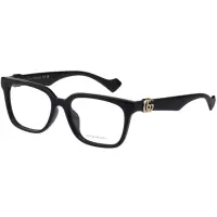 在飛比找momo購物網優惠-【GUCCI 古馳】光學眼鏡 GG1537OK(黑色)