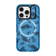 iPhone 16 Pro Impact Ring Stand Case MagSafe Compatible Leopard