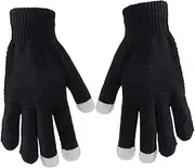 [WOFASHPURET] Pair Winter Gloves Warming Gloves Warm Gloves Warmer Gloves Fsthers Day Santa Gloves Texting Gloves Climbing Gloves Touch Screen Gloves Touch Gloves Black