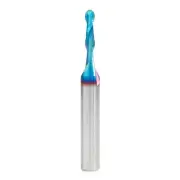 Solid Carbide Spektra Coated Up-Cut Ball Nose Spiral Router Bit for Wood, Pla...