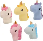 5pcs Unicorn Hand Puppet Set for Finger Puppets for Storytelling and Role Play Realistic Encourage Creativity and Imagination