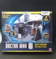 Doctor Who DALEK INVASION Time Zone Playset 3.75" Scale Dalek Hoverbout Dr. BBC
