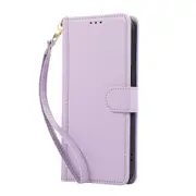MCC Folio Case Samsung Galaxy A52 4G & 5G Leather Wallet Cover Line A525 A526 [Purple]