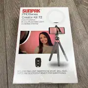 Sunpak PROSeries Creator Kit 72 High Powered Bi-Color LED Ring Light Phone Mount