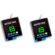 2 Pack - GoPro Compatible AHDBT801 Battery for Go Pro Hero 8 Hero 7 Hero 6 Hero 5 AHDBT-801