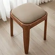 Stool for Vanity Desk Modern Vanity Stool Chair Made of Solid Wood, Vanity Stools for Makeup Minimalistic for Dressing Room,B