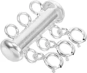 SEWACC Necklace Separator Clasps for Women Spring Hook Detangler Clasp for Layering Necklaces Durable Multi Necklace Spacer Jewelry Accessory for Versatile Styling