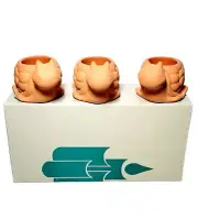 Partylite Snail Tea Light Candle Holder Set Of 3 Wee Three Teracotta NEW Gift!