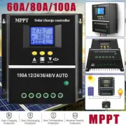 60A/80A/100A MPPT Solar Charge Controller 12V/24V/36V/48V Controller Regulator
