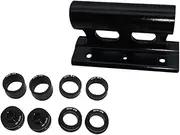 Sosoport 1 Set Durable Iron Bike Carrier Fork Mounts Quick Release Bicycle Block for Secure Storage and Transportation for Trucks and Trailers Black
