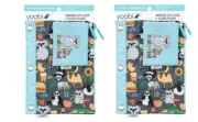 2 SET 4 PCS Binder Zip Pencil Case + Coin Purse - Animals/Food - Yoobi™ NEW!!!!