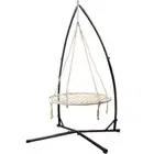 Hammock Chair Nest Web Outdoor Swing with Steel Stand 100cm Gardeon