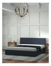[Milano Beds] Luxury Gas Lift Bed with Headboard in Charcoal