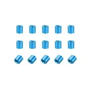 15 PC M3x6mm Round Aluminum Standoff Column Spacer Female Blue for DIY