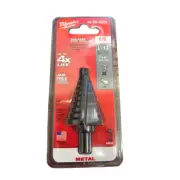 Milwaukee 48-89-9205 1/4" to 1-3/8" x 1/8" 10 Hole Sizes HSS Step Drill Bit
