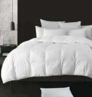 ✅ LAUREN TAYLOR white Goose Feather Duvet Size FULL, WHITE