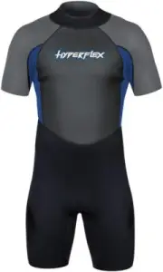 Hyperflex Men's Access Shorty Spring Suit, 2.5mm Wetsuit, Back Zip, Black / Blue