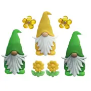 Garden Gnomes Buttons Embellishments Craft Sewing Scrap Shelly's Buttons