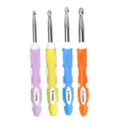 4Pcs 7.0mm-10mm Ergonomic Crochet Hook Knitting Crochet Hook for Beginner Adult