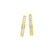 Diamond Hoop Earrings