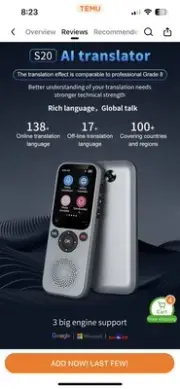 Two-Way Instant Voice Photo Translation#Language Translator Device 139 Languages