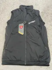 Adidas Terrex Black Vest Women’s Medium Techrock Stretch Primaloft Hiking HJ7356