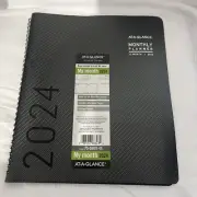 2024 AT-A-GLANCE Contemporary 9" x 11" Monthly Planner Charcoal (70-260X-45-24)