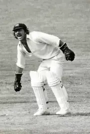 Australia wicket-keeper Rod Marsh shouts instructions to his team-- Old Photo